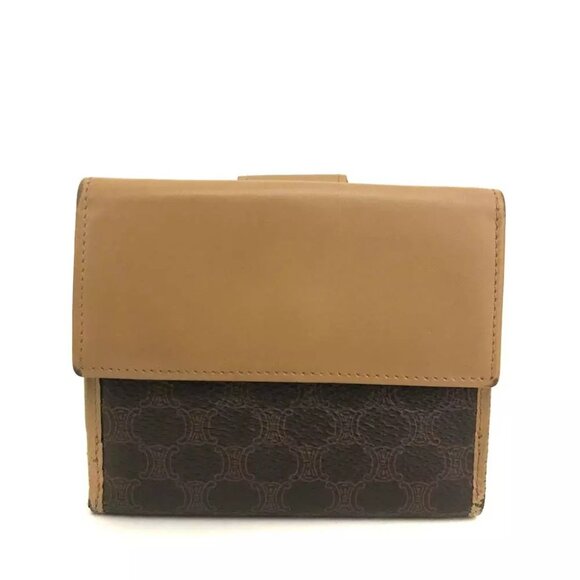 CELINE Logo Plate Macadam PVC Bifold Wallet/2W0916 - Picture 4 of 8